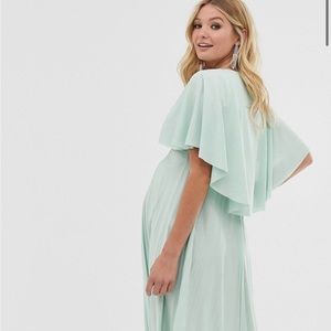 ASOS maternity cape back detail midi dress